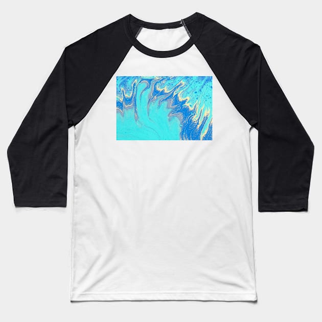 Beautiful Abstract Colours Baseball T-Shirt by Pris25